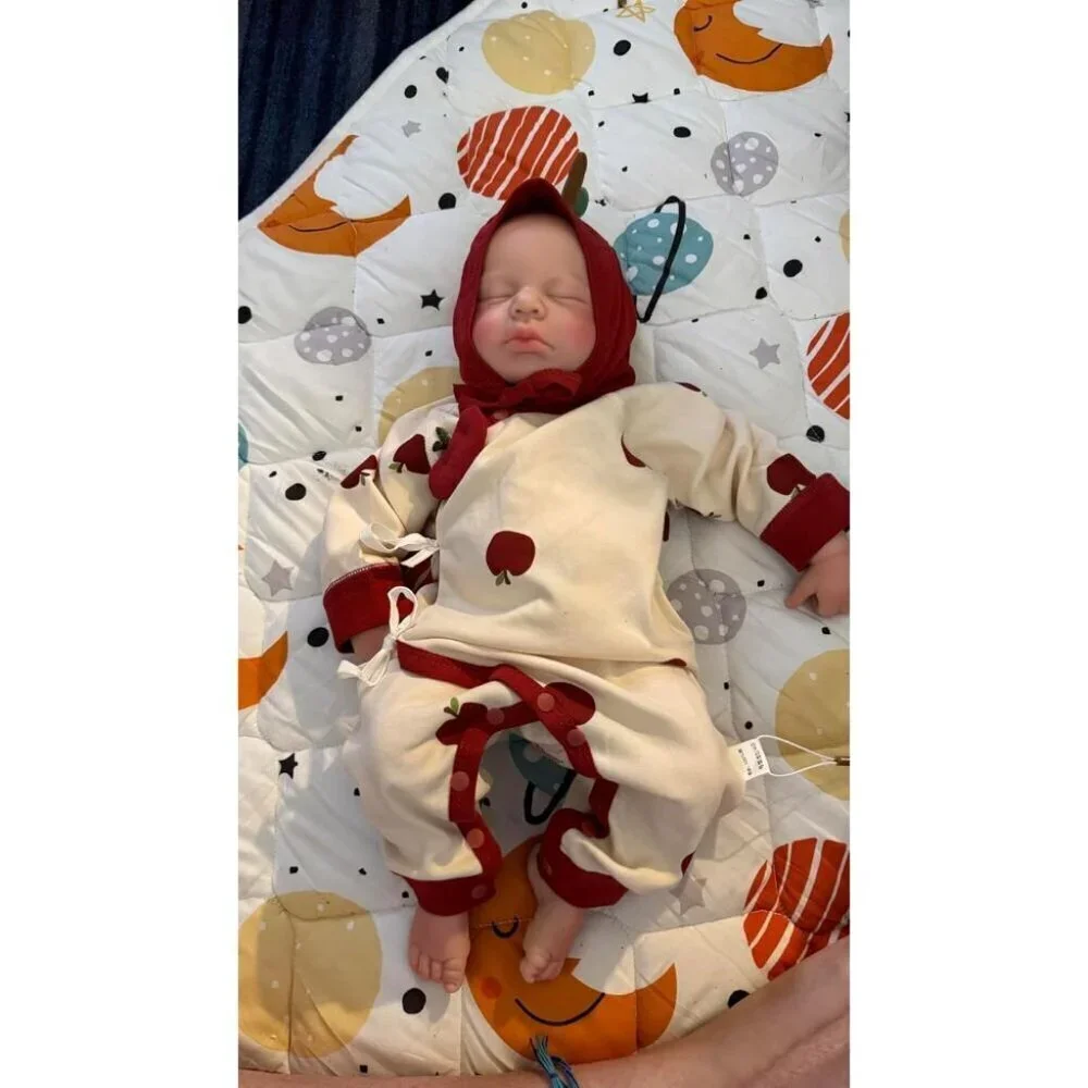 🆕18.9in Full Silicone Reborn Baby Girl Dolls Lifelike Weighted Doll Gift Toy